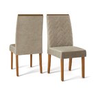 Conjunto 2 Cadeiras Áurea Para Sala De Jantar Dj Móveis