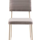 Conjunto 2 Cadeiras Barcelona Em Aço Linha Industrial Dourado