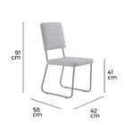 Conjunto 2 Cadeiras Barcelona Em Aço Linha Industrial Dourado