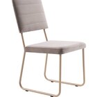 Conjunto 2 Cadeiras Barcelona Em Aço Linha Industrial Dourado