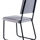 Conjunto 2 Cadeiras Barcelona Em Aço Linha Industrial Preto/c