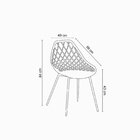 Conjunto 2 Cadeiras Base Madeira Cloe Branco