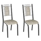 Conjunto 2 Cadeiras Bela Ciplafe Preto/junco Manteiga