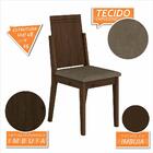 Conjunto 2 Cadeiras Berna Imbuia/suede Capuccino - Móveis Ara