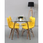 Conjunto 2 Cadeiras Botone Eiffel Amarelo