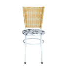 Conjunto 2 Cadeiras Branca Para Cozinha Hawai Palha Com Assen