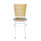 Conjunto 2 Cadeiras Branca Para Cozinha Hawai Palha Com Assen