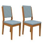 Conjunto 2 Cadeiras Carol Ipê/ - Pr Móveis