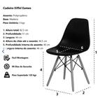 Conjunto 2 Cadeiras Charles Eames Eiffel Wood Base Madeira -