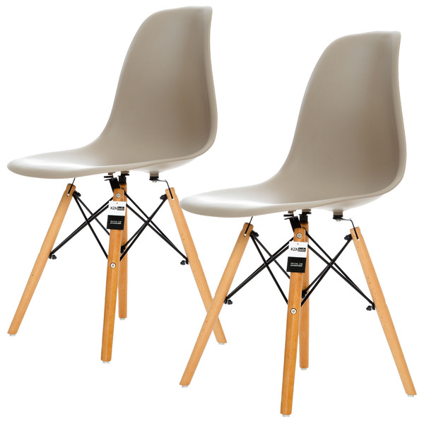 Conjunto 2 Cadeiras Charles Eames Nude - Kzabela