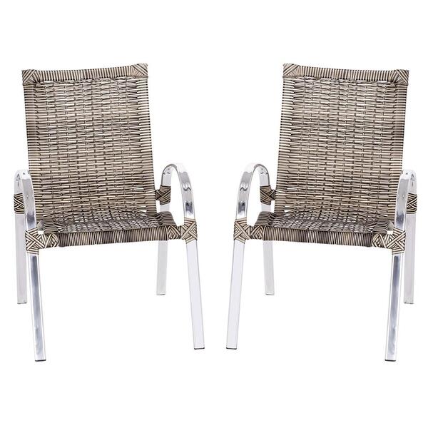 Conjunto 2 Cadeiras Colombia Para Área Externa Em Aluminio E