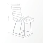 Conjunto 2 Cadeiras Cristal Sala De Jantar Cinza