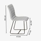 Conjunto 2 Cadeiras Cristal Sala De Jantar Cinza