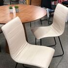 Conjunto 2 Cadeiras Cristal Sala De Jantar Em Couro Pérola E