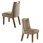 Conjunto 2 Cadeiras Dallas Tecido Pena