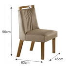 Conjunto 2 Cadeiras Dallas Tecido Pena