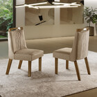 Conjunto 2 Cadeiras Dallas Tecido Pena