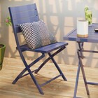 Conjunto 2 Cadeiras para Jardim de Alumínio Dobrável Xara II Azul 86x46x55cm Naterial