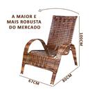 Conjunto 2 Cadeiras De Área Externa Varanda E Jardim Em Junco