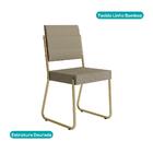 Conjunto 2 Cadeiras De Jantar 1736 Carraro Dourada