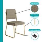 Conjunto 2 Cadeiras De Jantar 1736 Carraro Dourada