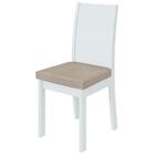 Conjunto 2 Cadeiras De Jantar Athenas Branco Lopas Veludo Cre