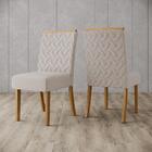 Conjunto 2 Cadeiras De Jantar Dallas Multimóveis Cr5027 Bege