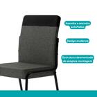 Conjunto 2 Cadeiras De Jantar Duo 1739 Carraro Grafite/preto