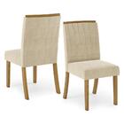 Conjunto 2 Cadeiras De Jantar Espanha Multimóveis Cr5003 Linho