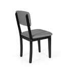 Conjunto 2 Cadeiras De Jantar Estofada Em Madeira Maciça Ella