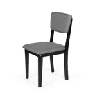 Conjunto 2 Cadeiras De Jantar Estofada Em Madeira Maciça Ella