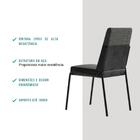 Conjunto 2 Cadeiras De Jantar Hug 1749 Carraro Grafite Preto