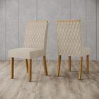 Conjunto 2 Cadeiras De Jantar Júlia Multimóveis Cr5000 Linho