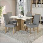 Conjunto 2 Cadeiras De Jantar Linho Cinza