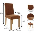 Conjunto 2 Cadeiras De Jantar Mdf Maia Cimol Madeira/terracota