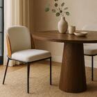 Conjunto 2 Cadeiras De Jantar Nevada Com Encosto Curvo Estofa