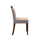 Conjunto 2 Cadeiras De Jantar Poloux Linho Cinza Fino Móveis