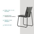 Conjunto 2 Cadeiras De Jantar Soft 1750 Carraro Grafite Preto