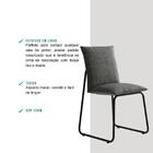 Conjunto 2 Cadeiras De Jantar Soft 1750 Carraro Grafite Preto