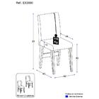 Conjunto 2 Cadeiras De Jantar Tokio Multimóveis Madeirado/cas