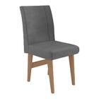 Conjunto 2 Cadeiras De Jantar Tokio Multimóveis Madeirado/gra