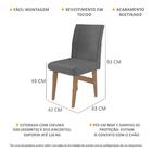 Conjunto 2 Cadeiras De Jantar Tokio Multimóveis Madeirado/gra