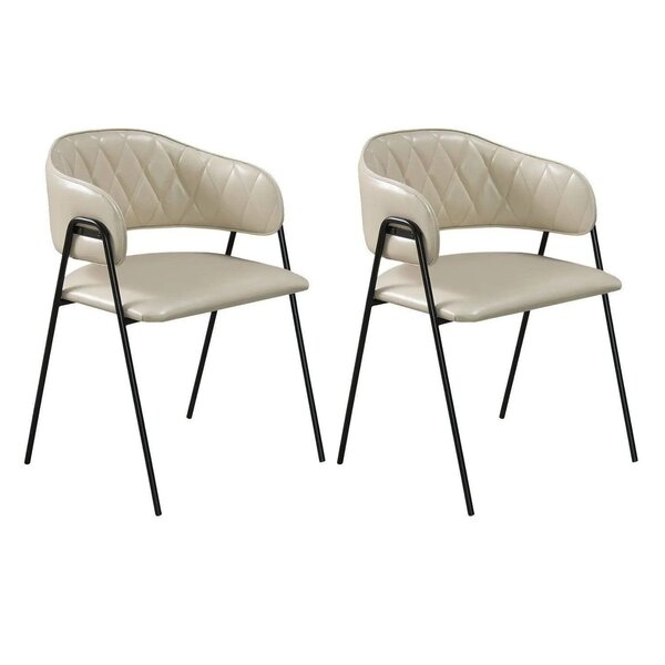 Conjunto 2 Cadeiras De Jantar Veneza Pérola