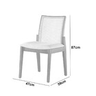 Conjunto 2 Cadeiras De Madeira Charlote