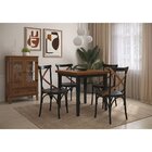 Conjunto 2 Cadeiras De Madeira Maciça Apaixone X Preto