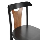 Conjunto 2 Cadeiras De Madeira Maciça Apaixone Y Preto