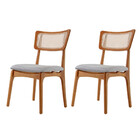 Conjunto 2 Cadeiras De Madeira Viena