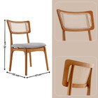 Conjunto 2 Cadeiras De Madeira Viena