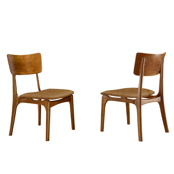 Conjunto 2 Cadeiras De Madeira Viena Gold