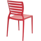 Conjunto 2 Cadeiras De Plástico Com Encosto Vazado Horizontal